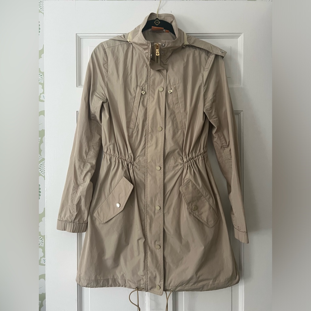 Tory Burch Excellent Condition Nylon Anorak Jacket, Size Z4